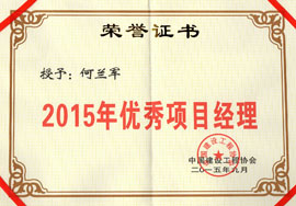 2015年優(yōu)秀項目經(jīng)理-何蘭君